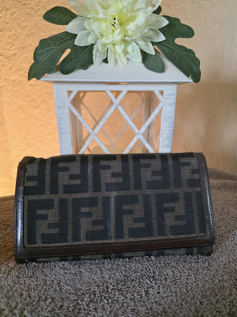 2 Fendi Brown Monogram Wallets - Brown